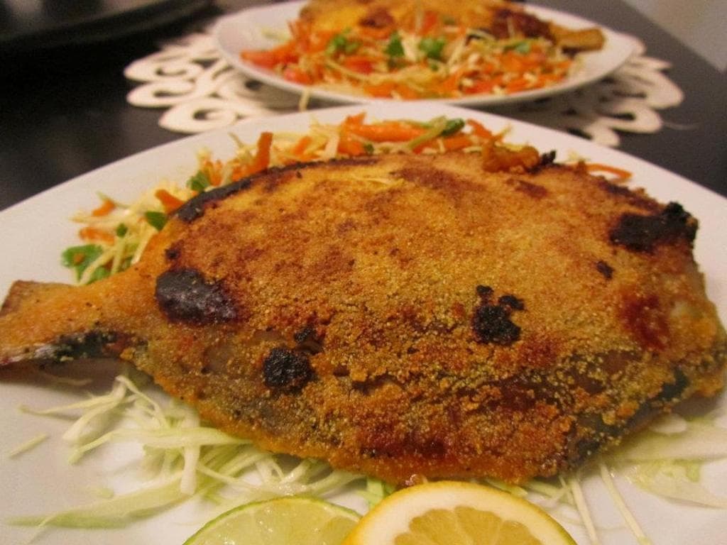 Crispy Pan Fried Pomfret Recipe