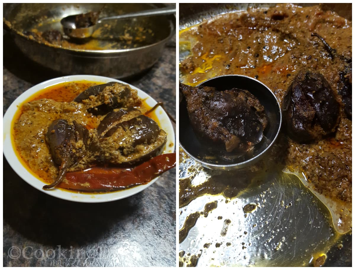 Karwar NKGSB Style Bharli Vangi Recipe - Brinjal Curry
