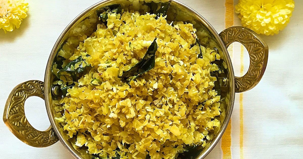 Banana Stem Thoran Recipe - Ayurvedic No Onion No Garlic Recipe