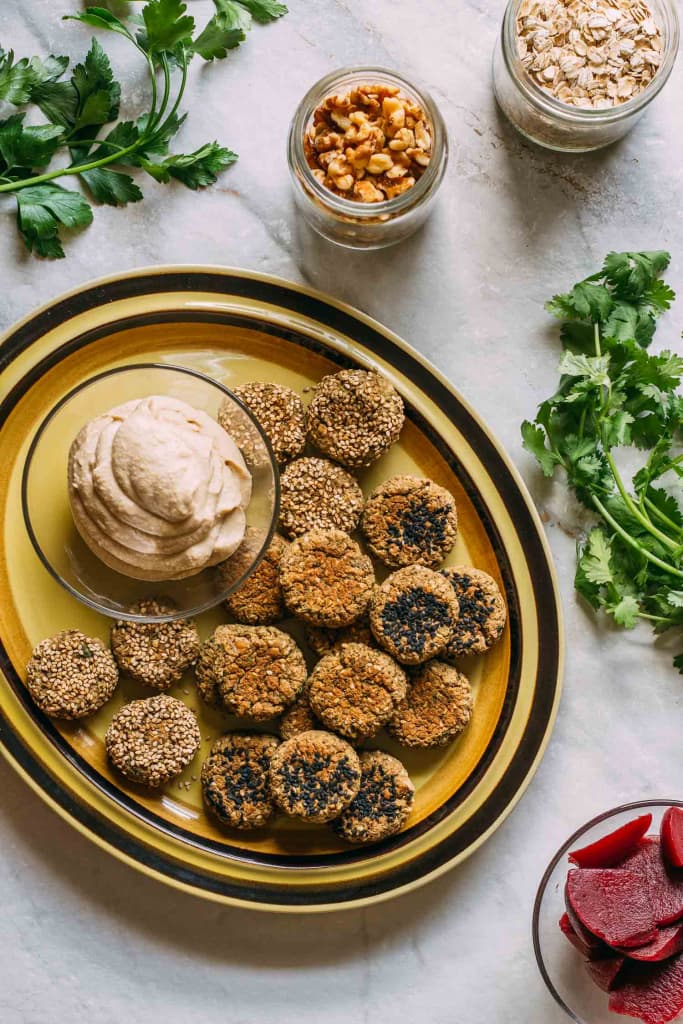 Chickpea & Oats Falafel Recipe