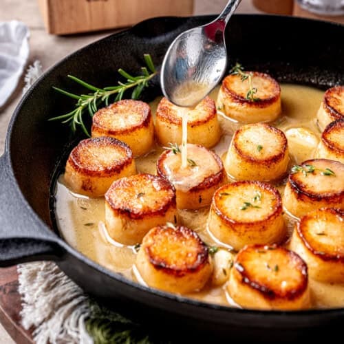 Delicious Skillet Roasted Fondant Potatoes Recipe