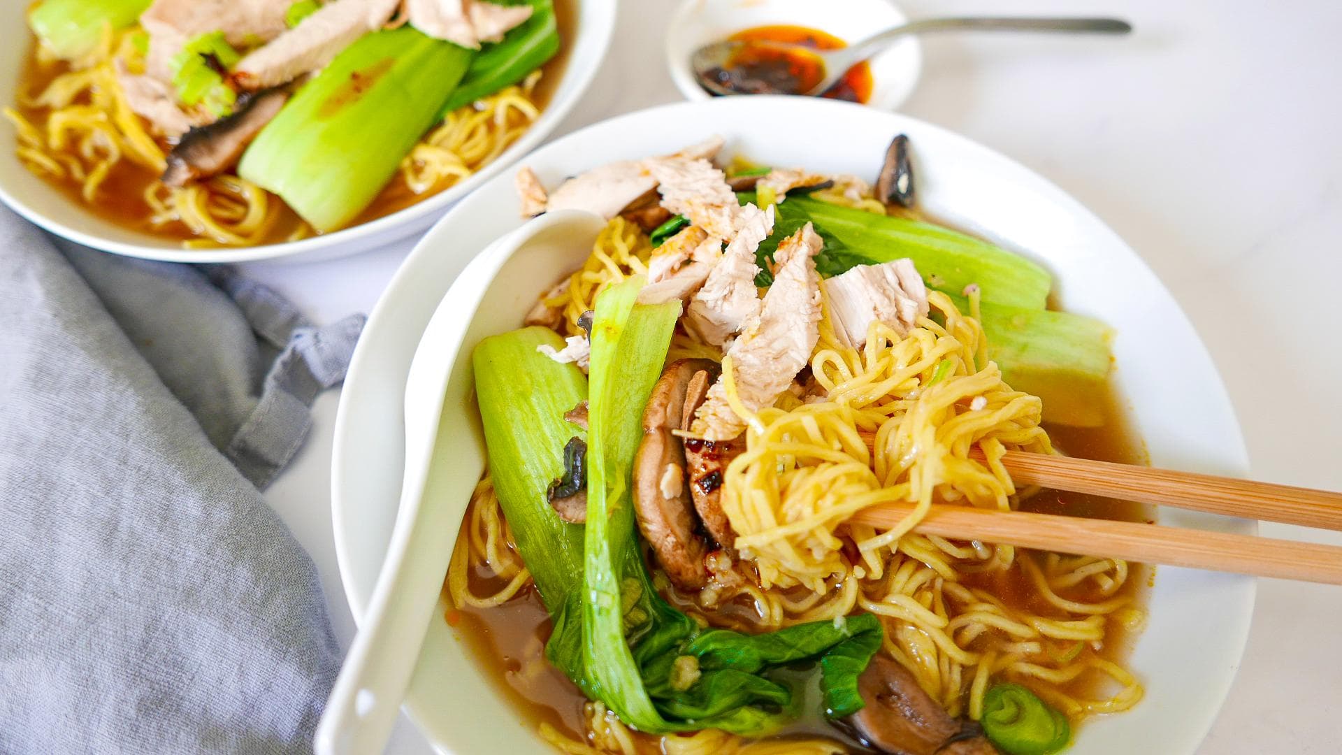 Noodle Soup Recipe with Vegetables