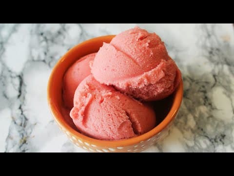 Strawberry Banana Sorbet Recipe