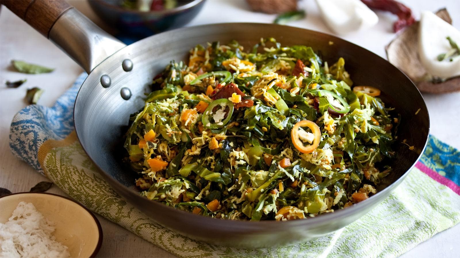 Dry Sweet Potato Thoran Recipe