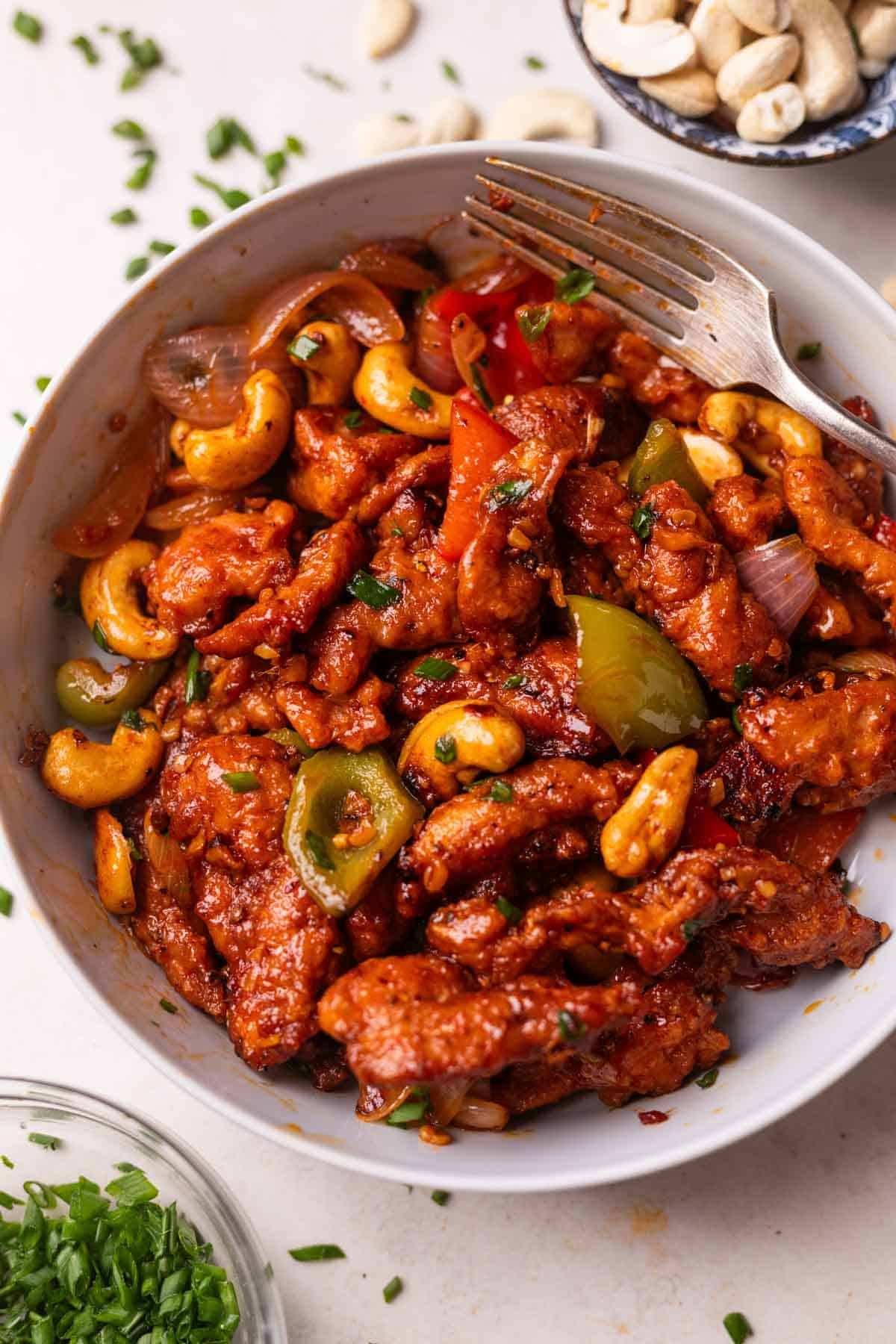 Indo Chinese Crispy Chicken Chilli Recipe