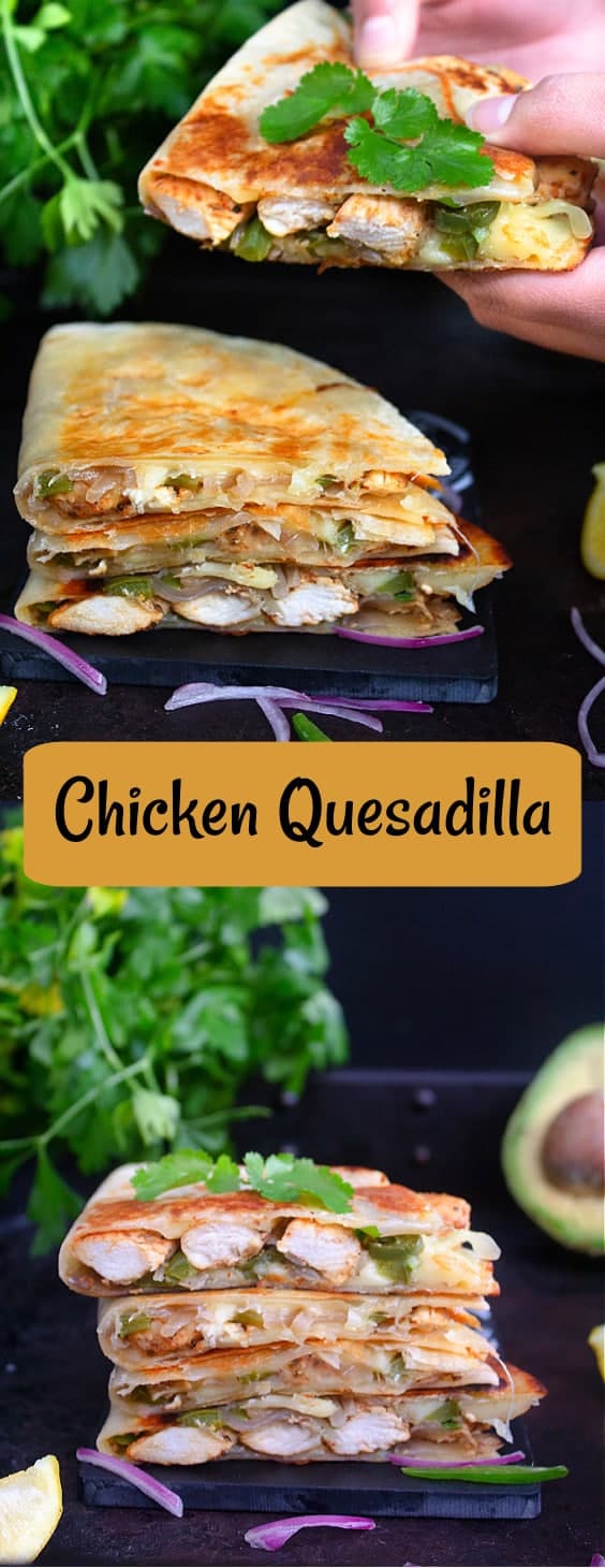 Chicken Chilli Cheese Quesadillas Recipe