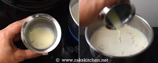 Rose Flavoured Golden Almond Milk Recipe - Badam Doodh