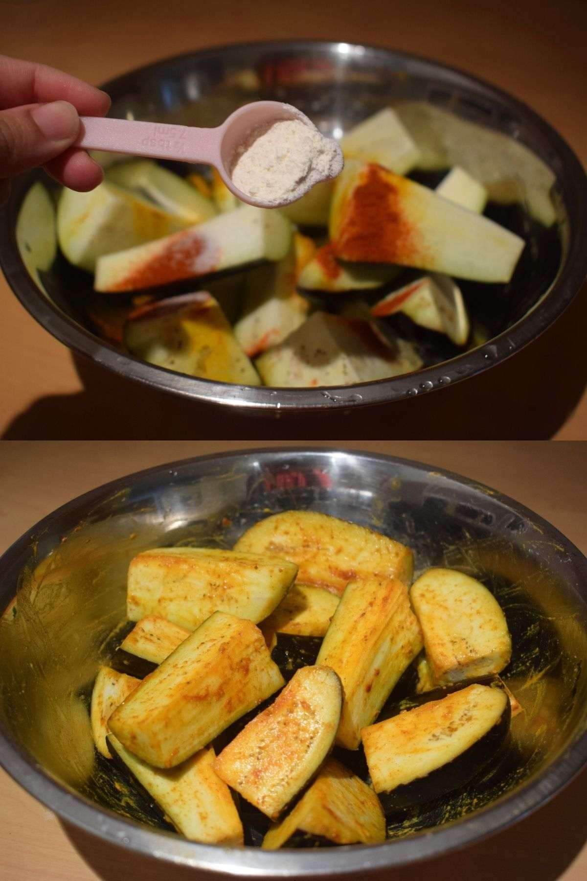 Begun Basanti Recipe - Eggplant In Mustard Yogurt Curry