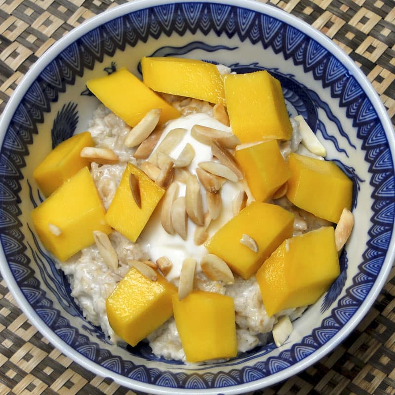 Spiced Coconut Oatmeal With Assorted Fruits Recipe