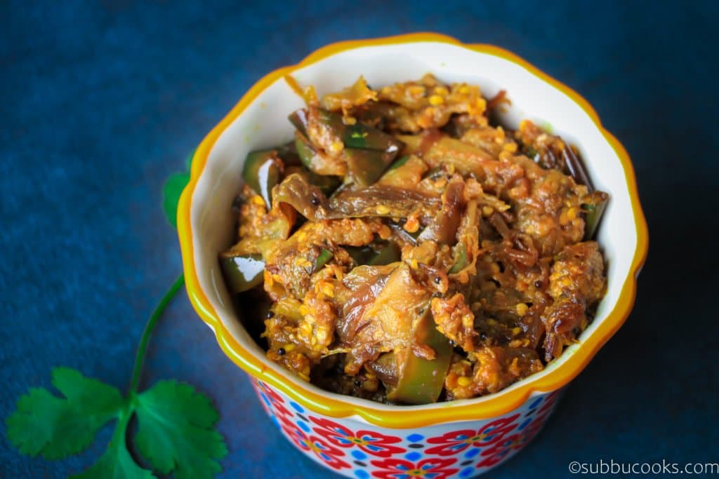 Spicy Eggplant & Capsicum Curry (Indo-Chinese Fusion Recipe)