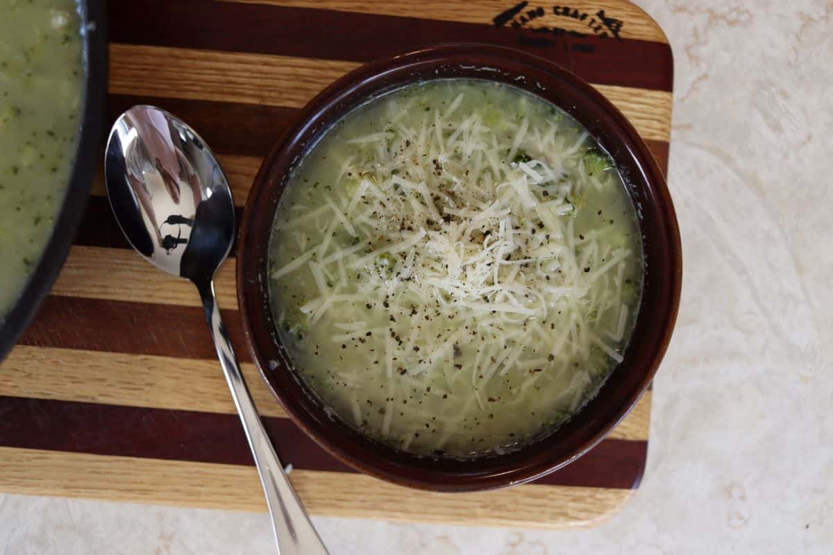 Italian Style Broccoli And Cauliflower Soup Recipe