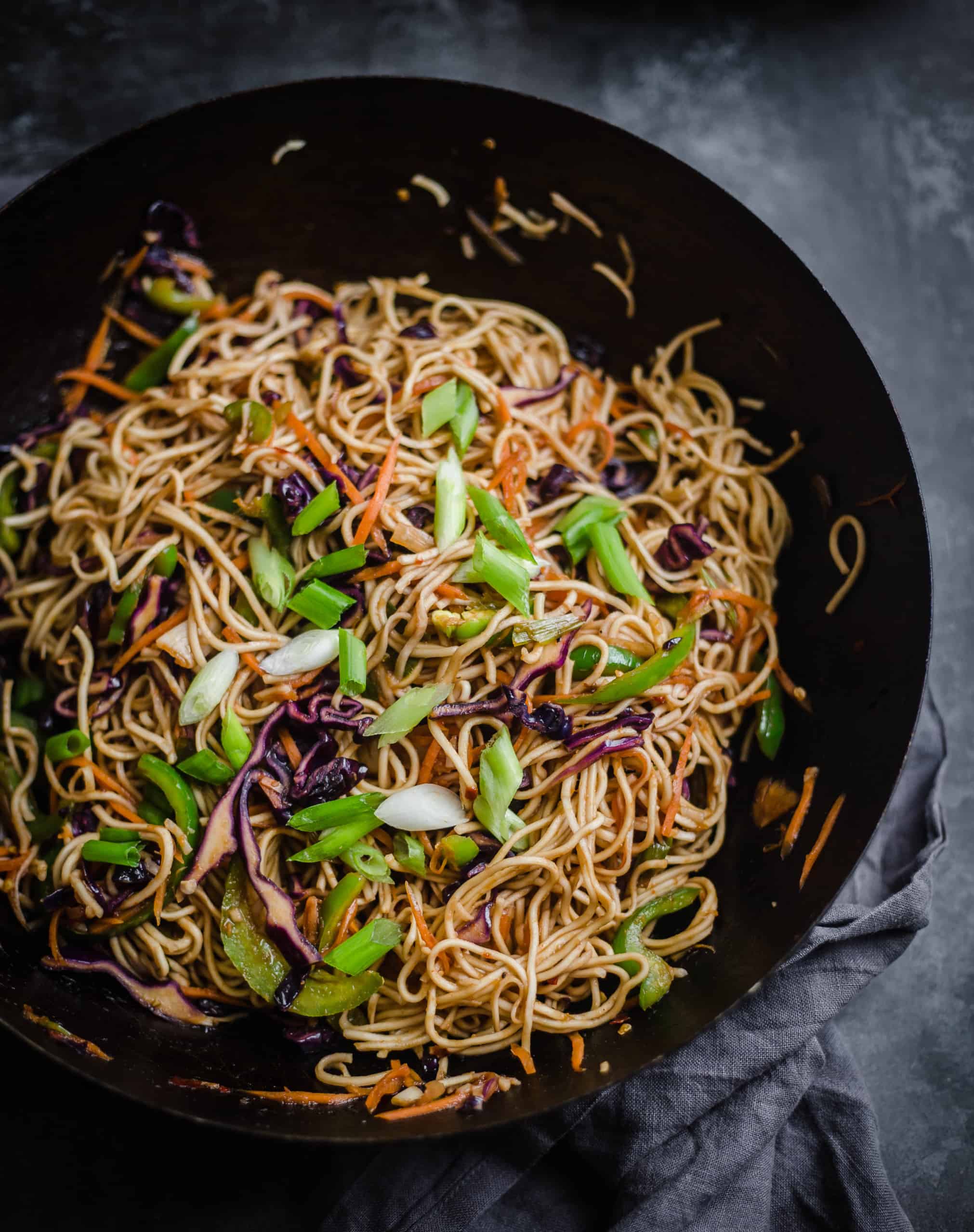 Vegetarian Hakka Noodles Recipe