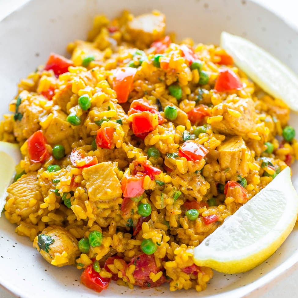 Vegetable Paella Recipe (Spanish Style Vegetable Rice)