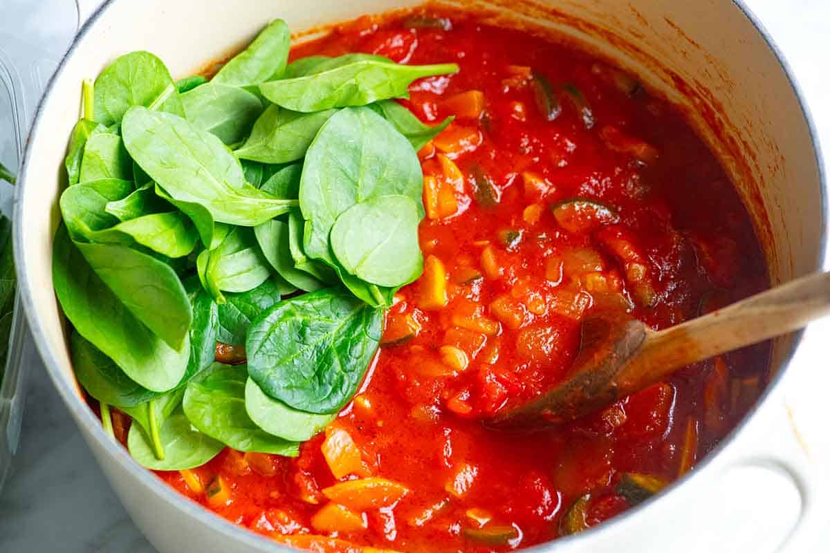 Spinach and Basil Pasta Sauce Recipe