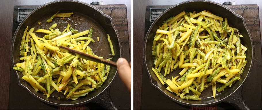Classic Pavakkai Stir Fry Recipe (Bitter Gourd Fry)
