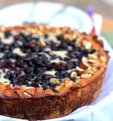 Baked Muesli Tart with Strawberry Yogurt and Chia Seeds Recipe