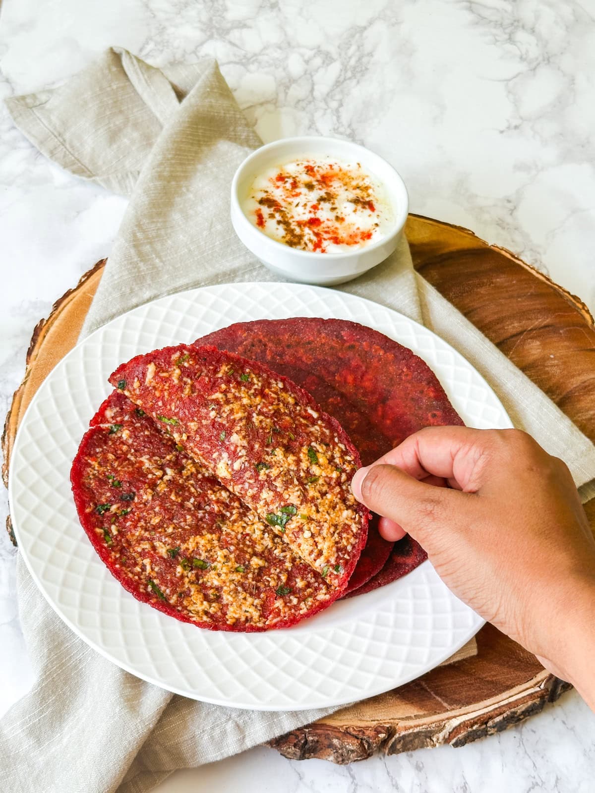 Stuffed Radish Paneer Paratha Recipe