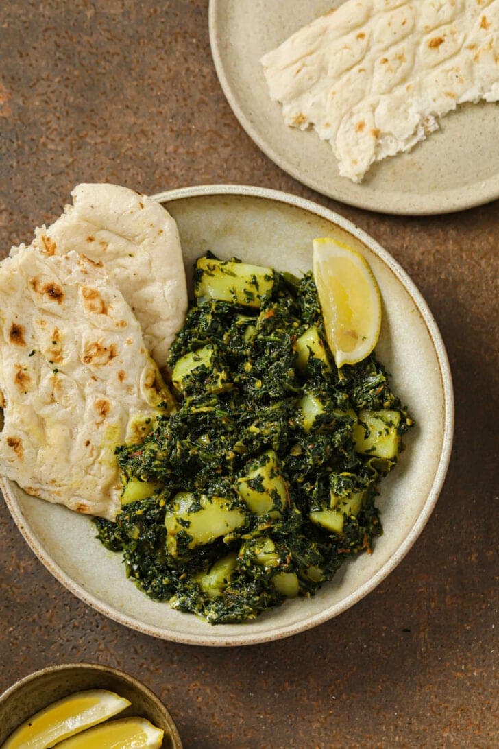Dry Palak Dal Sabzi Recipe