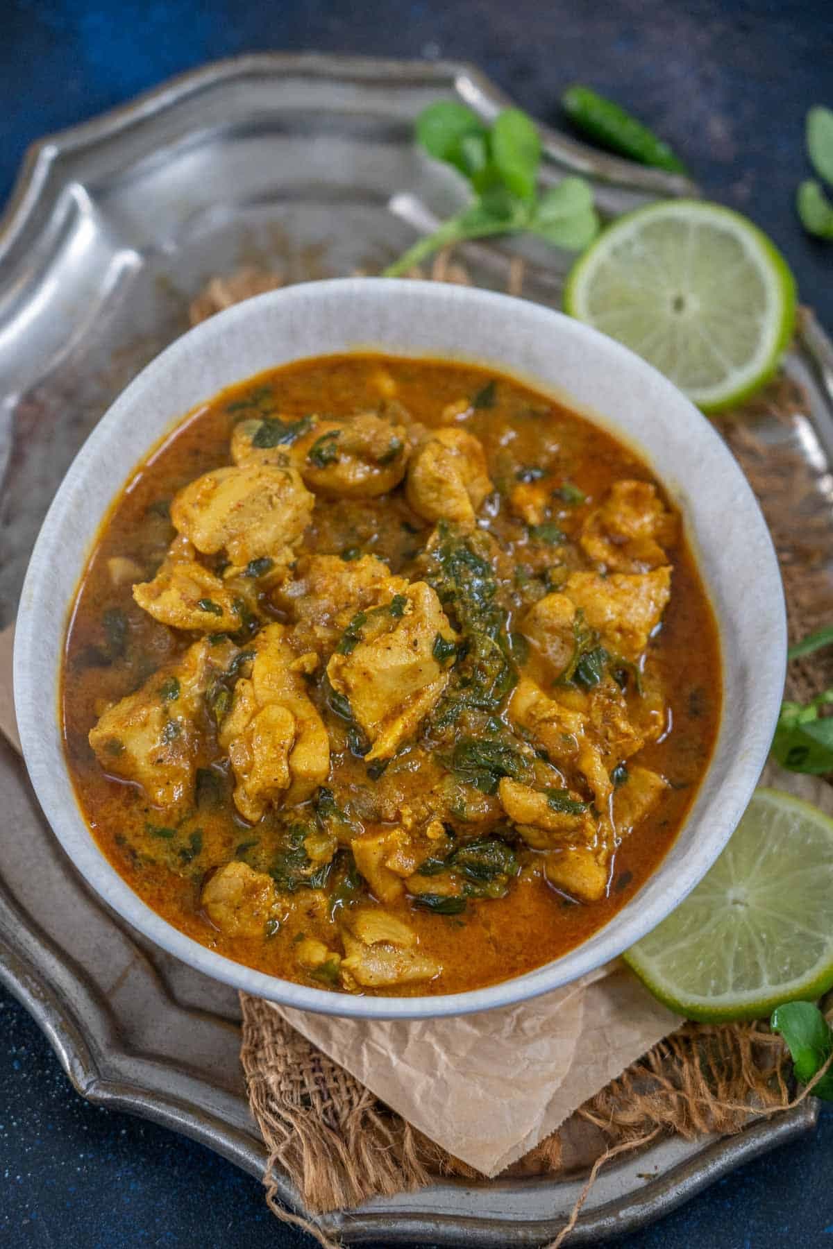 Tomato Chicken Roast Recipe Flavoured With Kasuri Methi