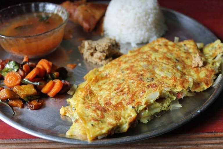 Mushroom Masala Cheese Omelette Recipe